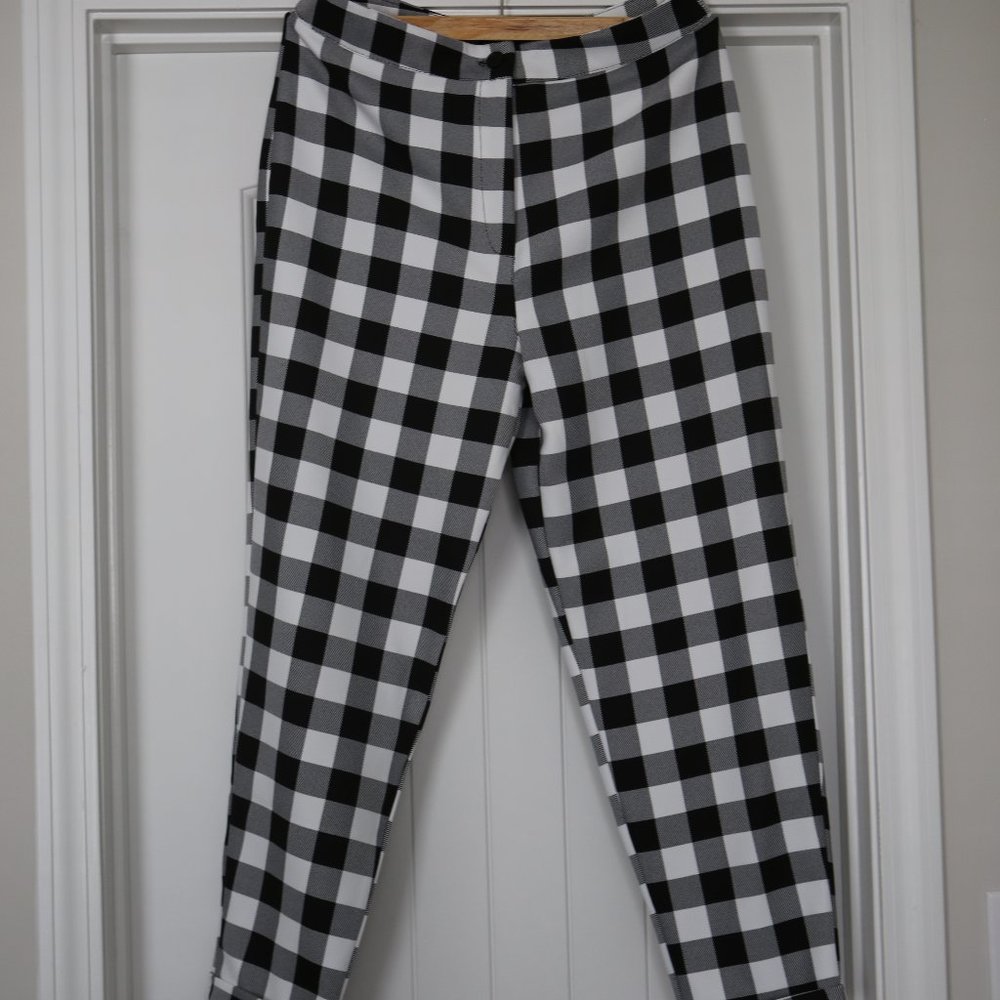 NASTY GAL GINGHAM PANTS (US10) NEVER WORN!